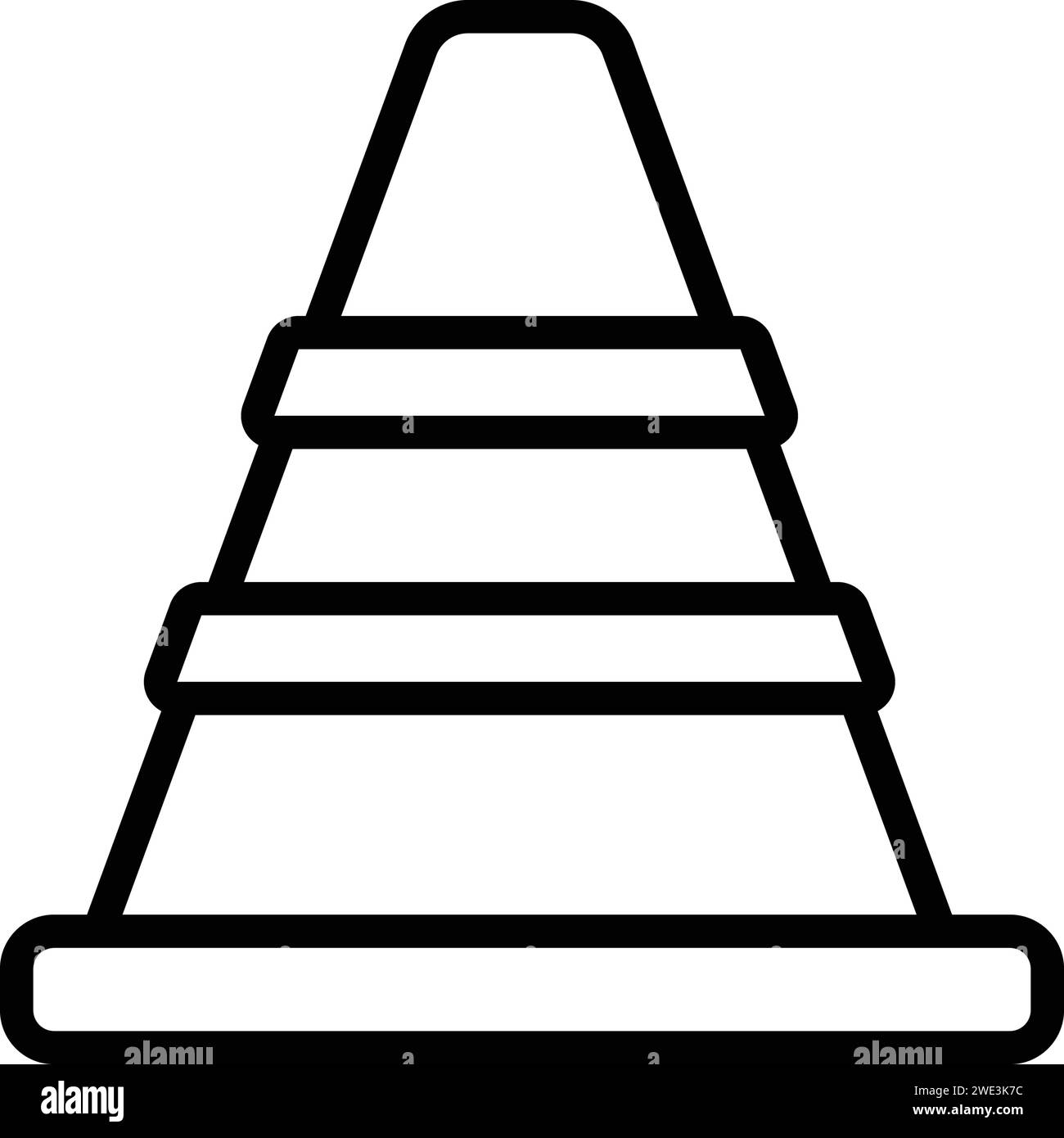 Safety traffic cone Black and White Stock Photos & Images - Alamy