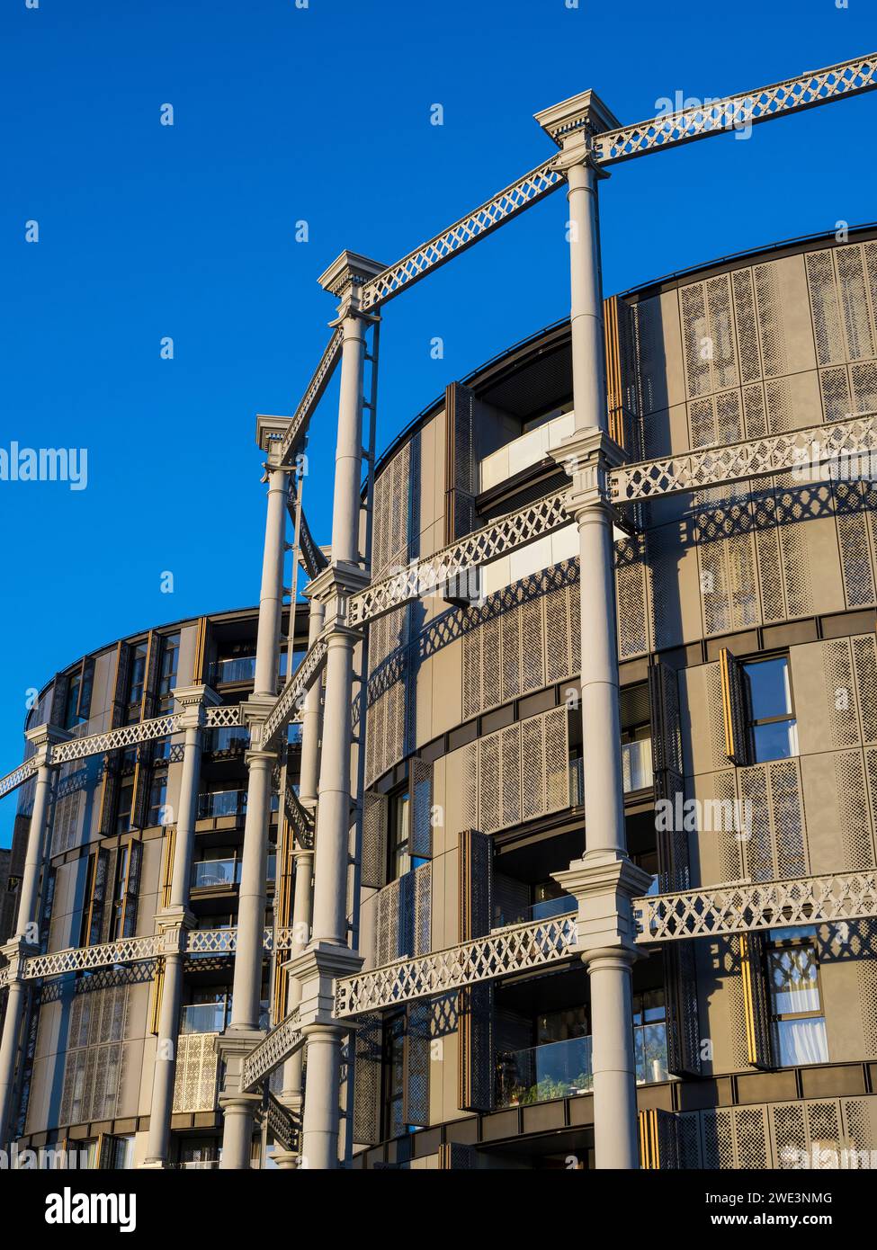The Gasholders, Luxury Flats, Kings Cross, London, England, UK, GB