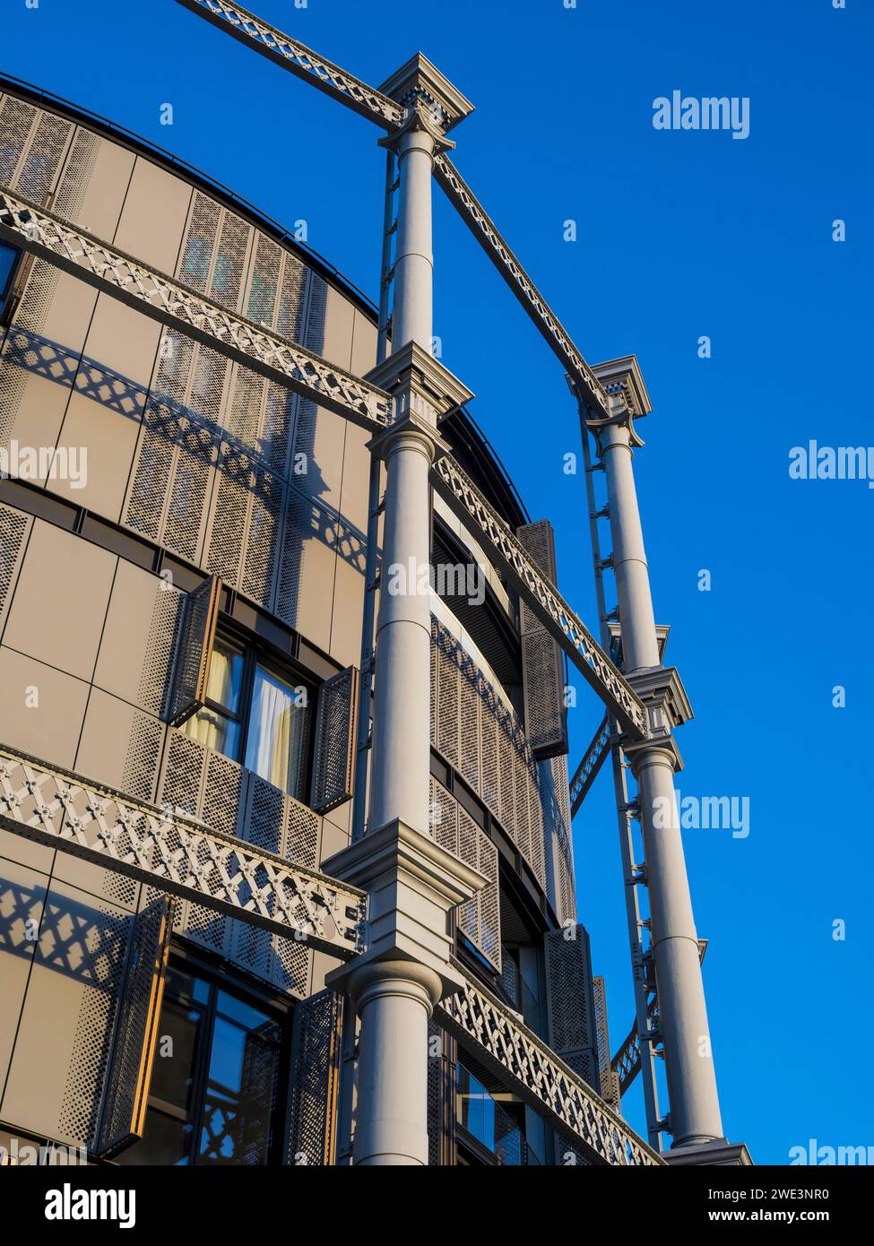 The Gasholders, Luxury Flats, Kings Cross, London, England, UK, GB