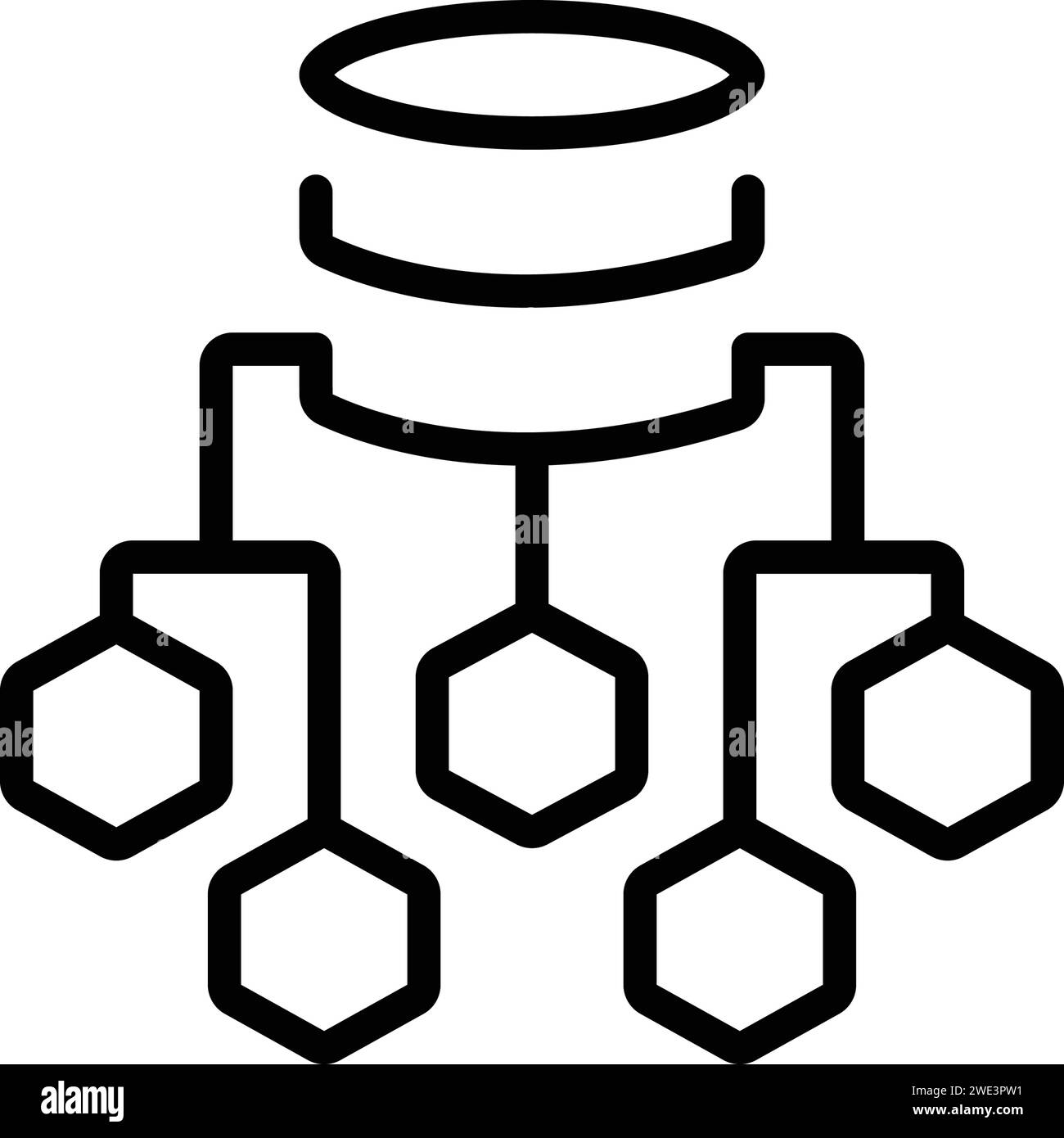 Icon for data flow chart,process Stock Vector Image & Art - Alamy