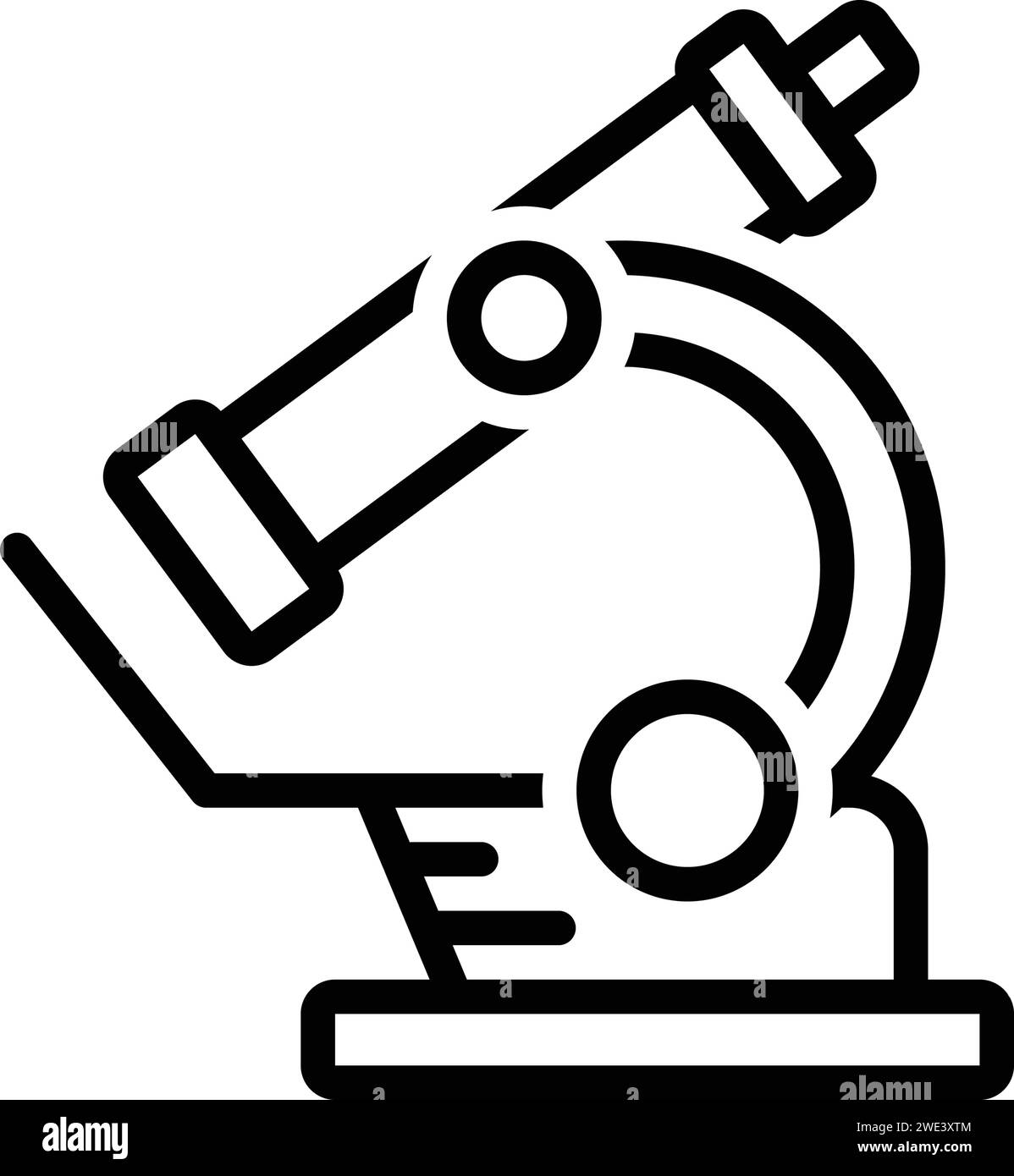 Icon for microscope,instrument Stock Vector