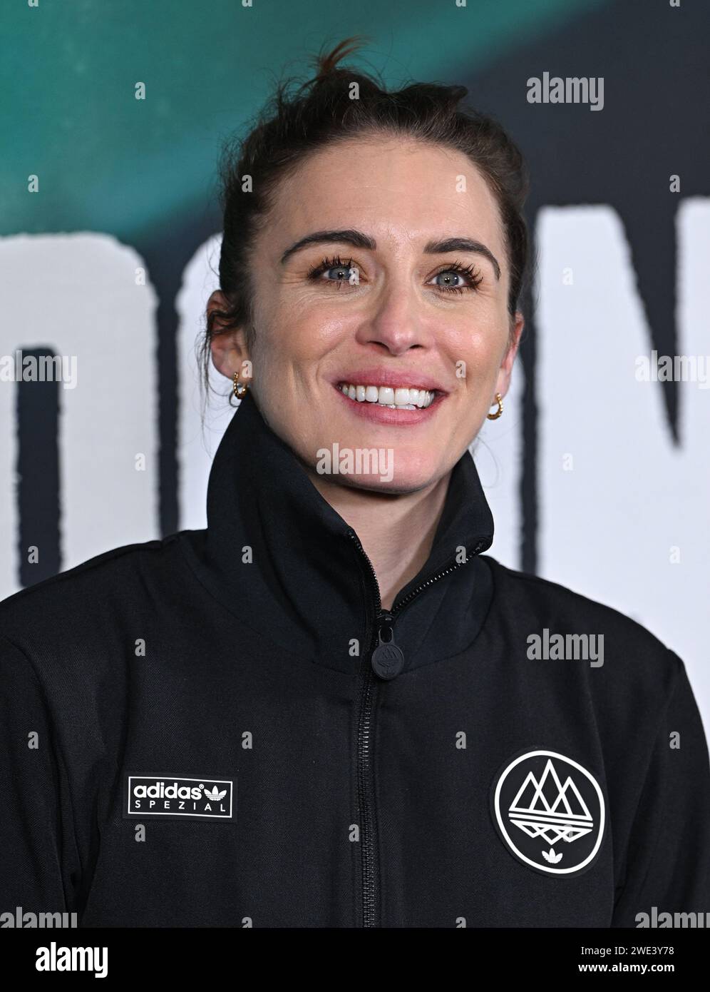 London uk january 23rd 2024 vicky mcclure at the itv1 and itvx