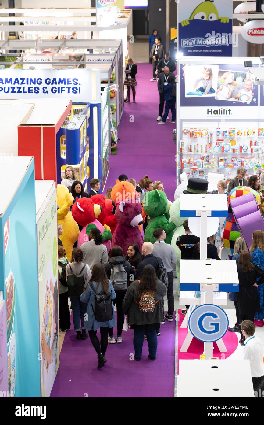 Olympia, London, UK. 23rd Jan, 2024. The 70th anniversary Toy Fair