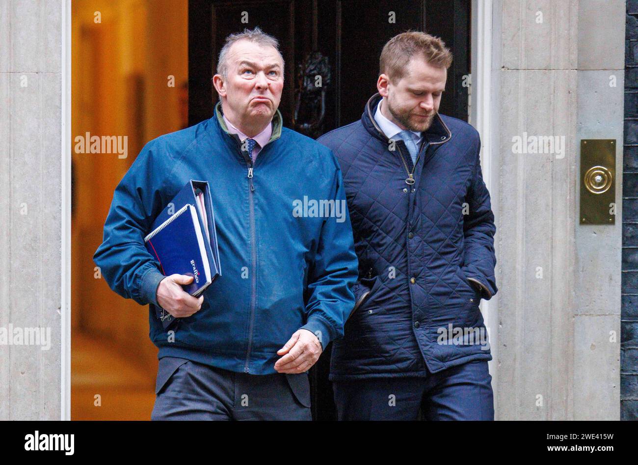 London, UK. 23rd Jan, 2024. Simon Hart, Chief Whip, at Downing Street for a Cabinet meeting. Credit: Mark Thomas/Alamy Live News Stock Photo