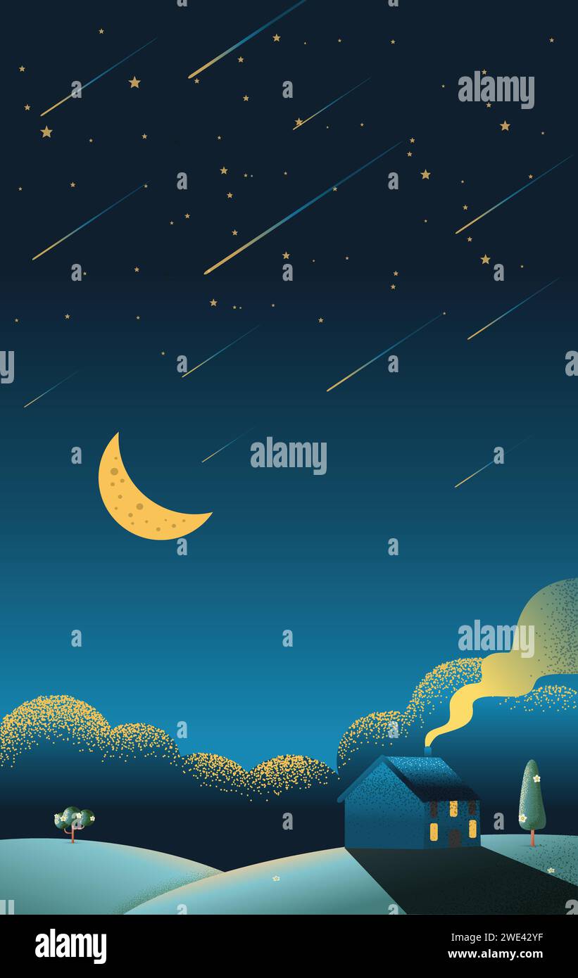 Stars night sky texture Stock Vector Images Alamy