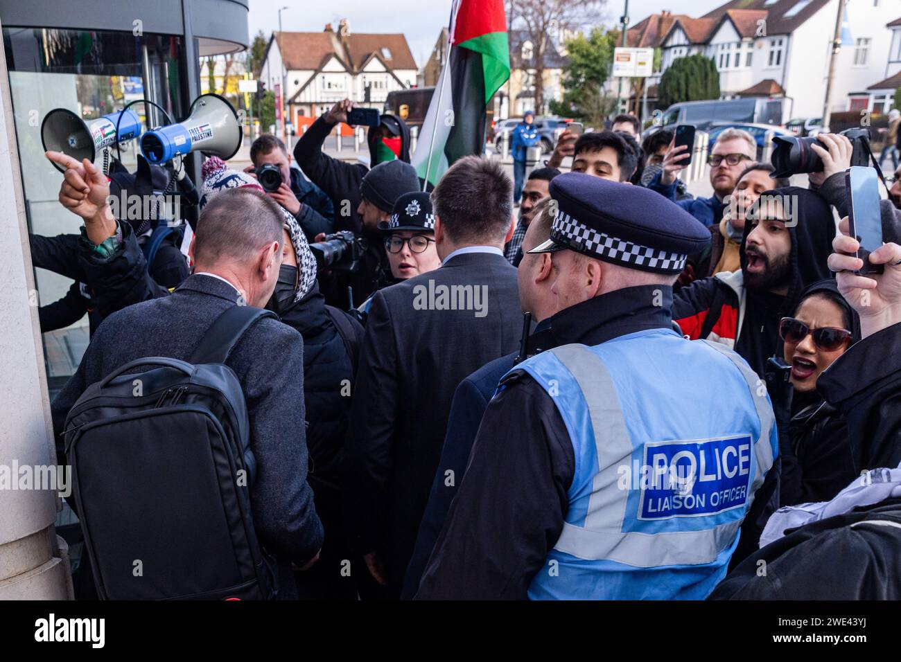 Twickenham, UK. 22nd January, 2024. Police officers delegates