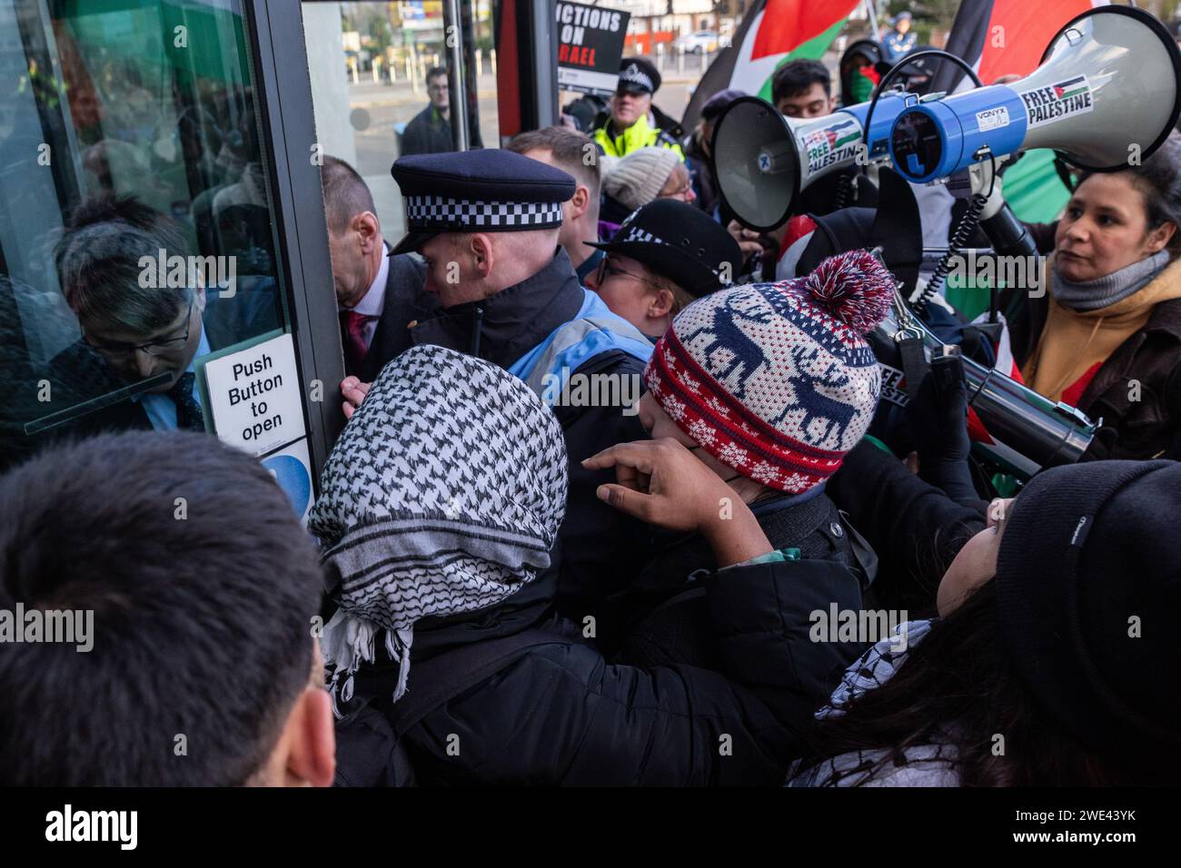 Twickenham, UK. 22nd January, 2024. Police officers delegates