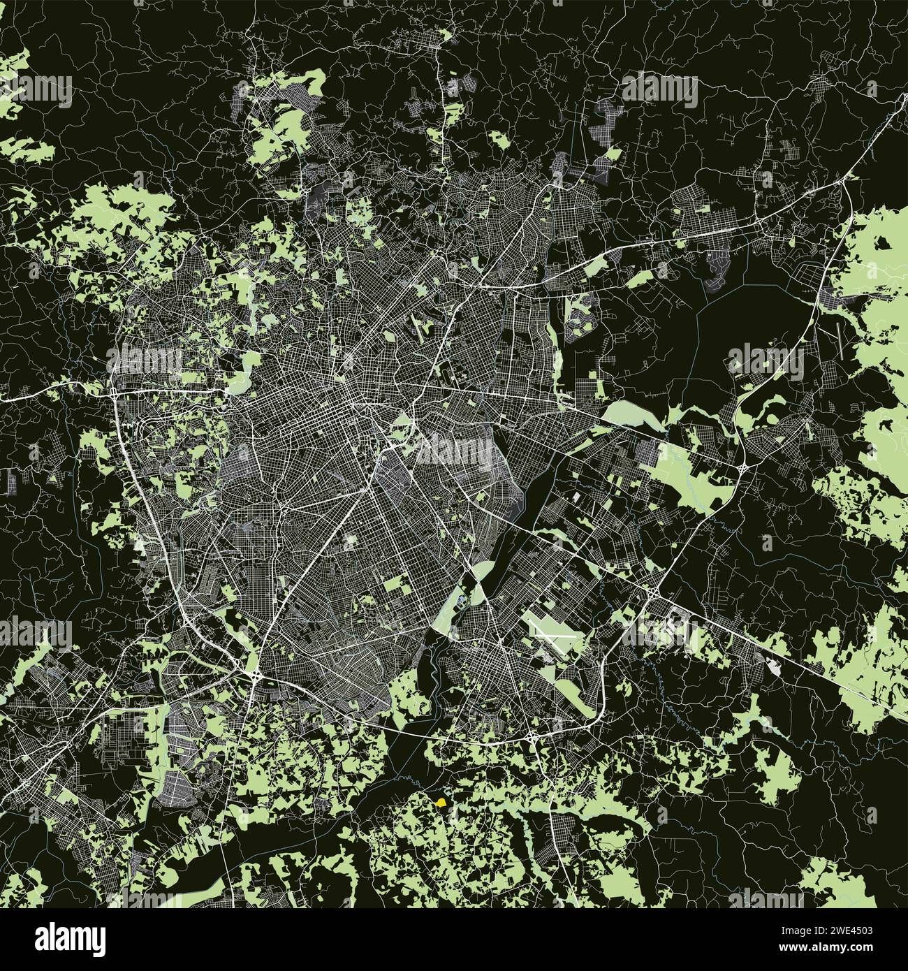 City map of Curitiba, State of Parana, Brazil Stock Vector Image & Art Alamy