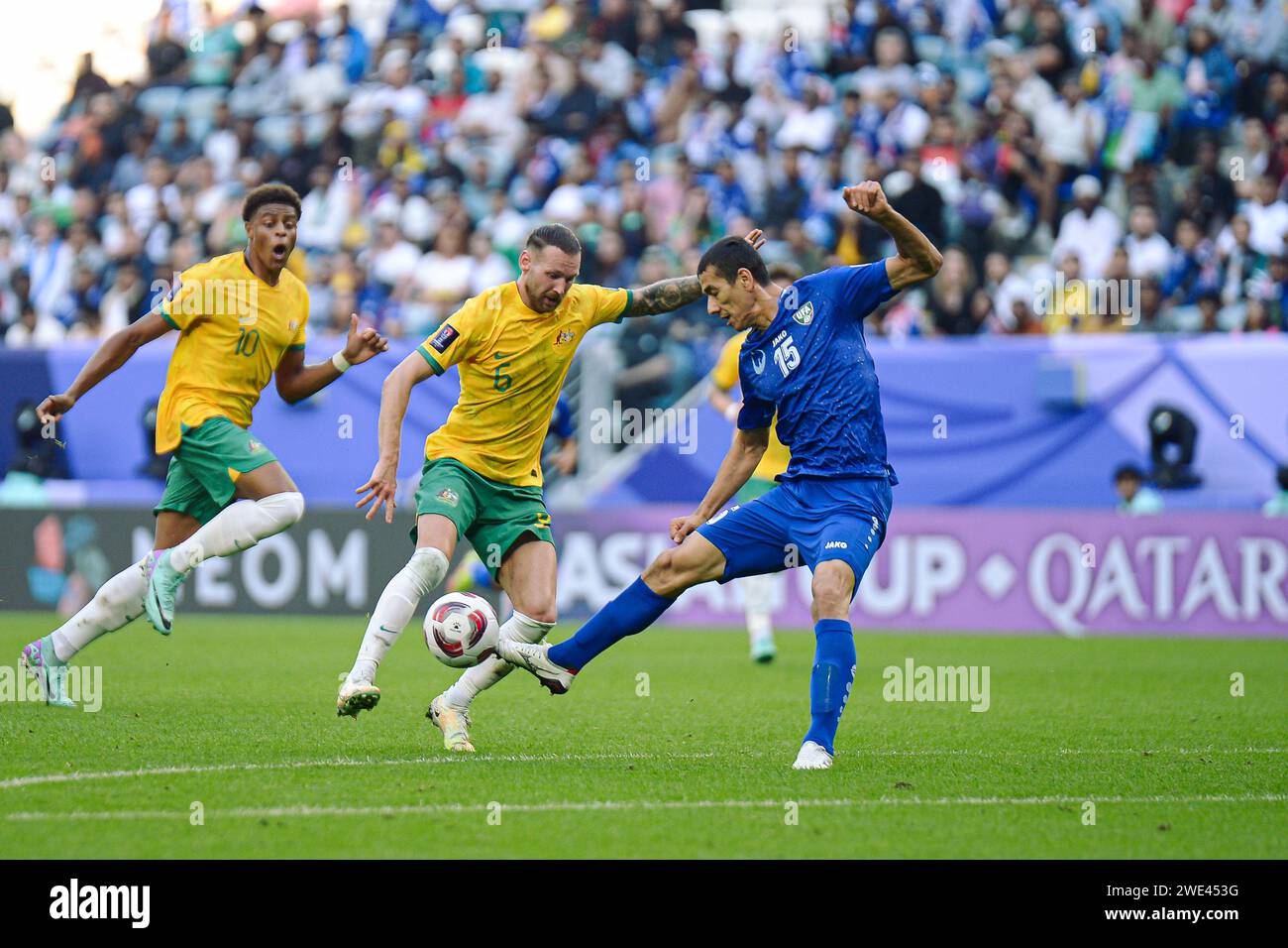 Doha, Qatar. 23 January, 2024. AUSTRALIA VS UZBEKISTAN：Group B - AFC ...