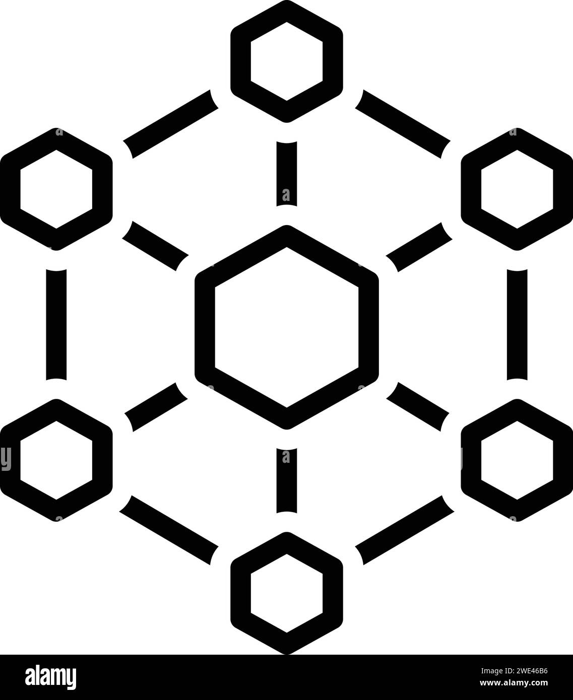 Hexagonal interconnections hi-res stock photography and images - Alamy
