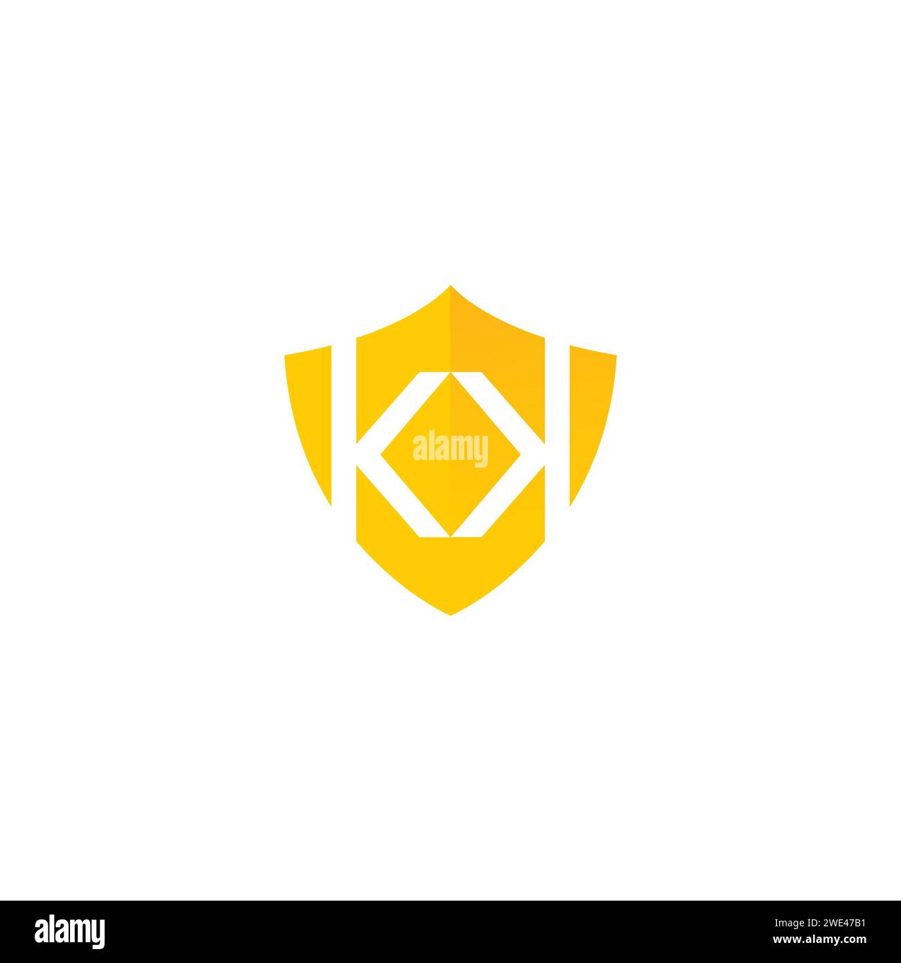 K Shield Logo. Letter KK Logo Design Stock Vector