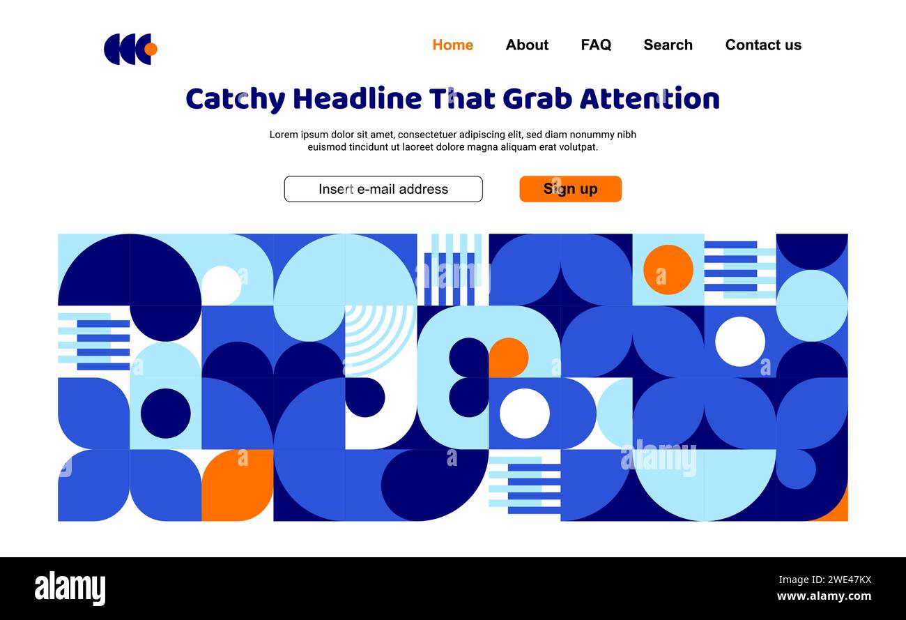 Orange web page Cut Out Stock Images Pictures Alamy