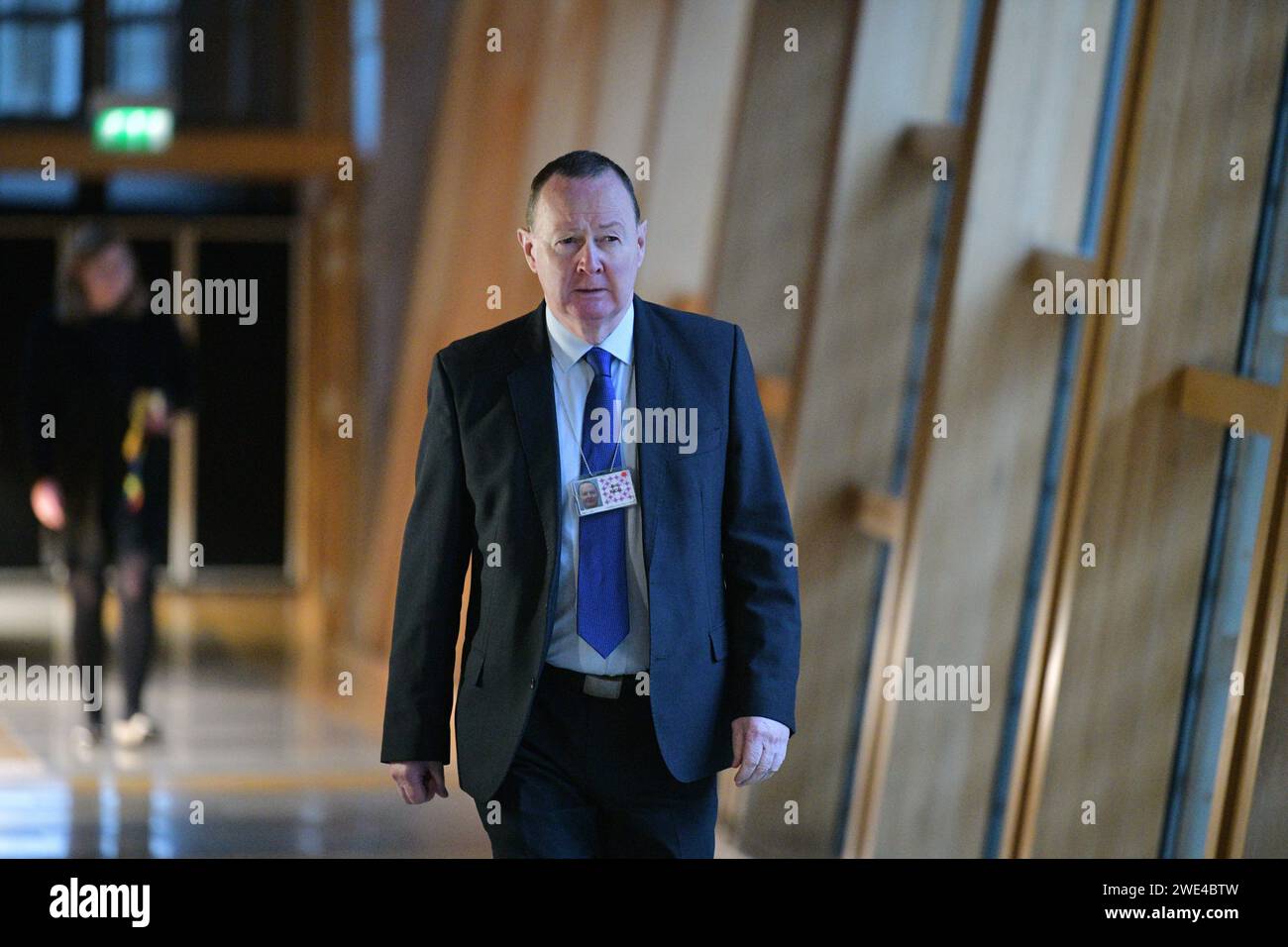 Edinburgh Scotland, UK 23 January 2024. Bill Kidd MSP at the Scottish ...