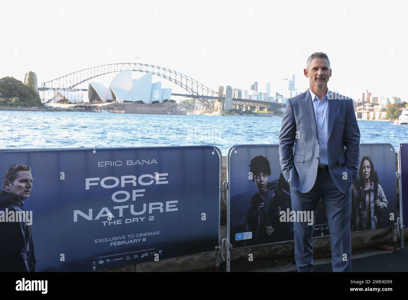 January 23, 2024: ERIC BANA attends the Sydney Premiere of 'Force of Nature: The Dry 2' at Westpac OpenAir, Royal Botanic Garden on January 23, 2024 in Sydney, NSW Australia (Credit Image: © Christopher Khoury/Australian Press Agency via ZUMA Wire) EDITORIAL USAGE ONLY! Not for Commercial USAGE! Stock Photo