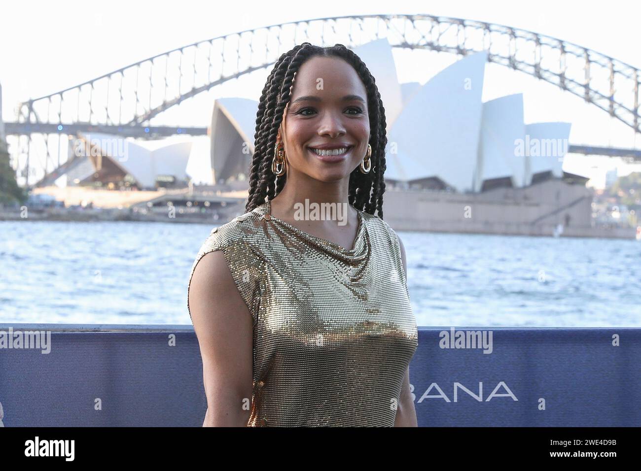 January 23, 2024: SISI STRINGER attends the Sydney Premiere of 'Force of Nature: The Dry 2' at Westpac OpenAir, Royal Botanic Garden on January 23, 2024 in Sydney, NSW Australia (Credit Image: © Christopher Khoury/Australian Press Agency via ZUMA Wire) EDITORIAL USAGE ONLY! Not for Commercial USAGE! Stock Photo