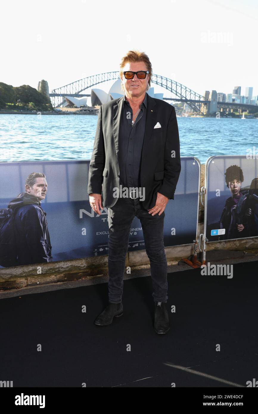 January 23, 2024: RICHARD WILKINS attends the Sydney Premiere of 'Force of Nature: The Dry 2' at Westpac OpenAir, Royal Botanic Garden on January 23, 2024 in Sydney, NSW Australia (Credit Image: © Christopher Khoury/Australian Press Agency via ZUMA Wire) EDITORIAL USAGE ONLY! Not for Commercial USAGE! Stock Photo