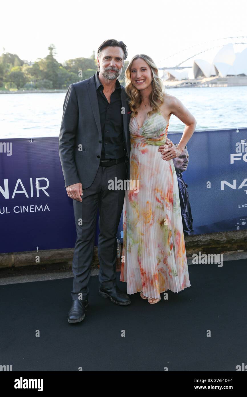 January 23, 2024: JEREMY LINDSAY TAYLOR attends the Sydney Premiere of 'Force of Nature: The Dry 2' at Westpac OpenAir, Royal Botanic Garden on January 23, 2024 in Sydney, NSW Australia (Credit Image: © Christopher Khoury/Australian Press Agency via ZUMA Wire) EDITORIAL USAGE ONLY! Not for Commercial USAGE! Stock Photo