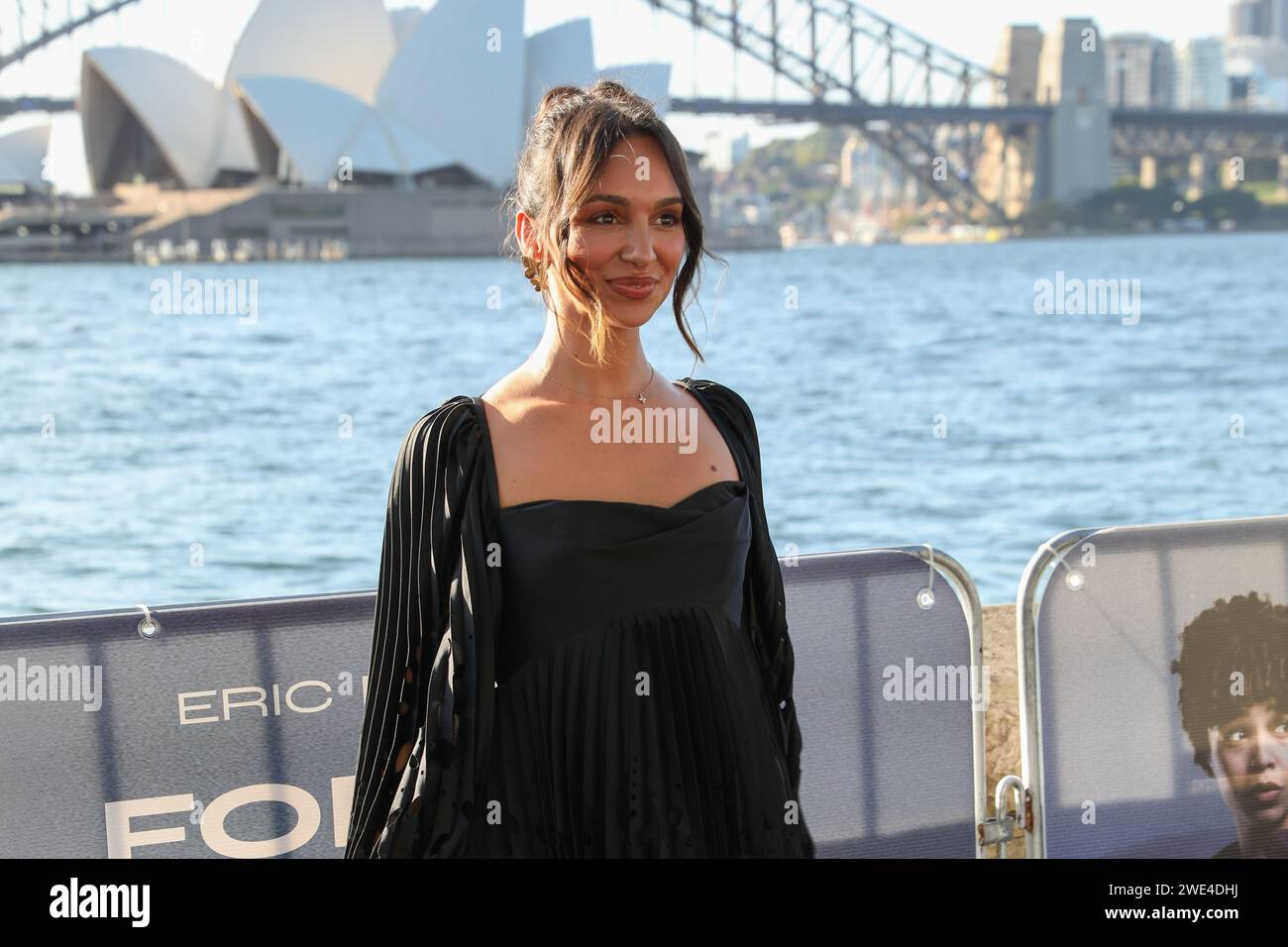 January 23, 2024: BELLA VARELIS attends the Sydney Premiere of 'Force of Nature: The Dry 2' at Westpac OpenAir, Royal Botanic Garden on January 23, 2024 in Sydney, NSW Australia (Credit Image: © Christopher Khoury/Australian Press Agency via ZUMA Wire) EDITORIAL USAGE ONLY! Not for Commercial USAGE! Stock Photo