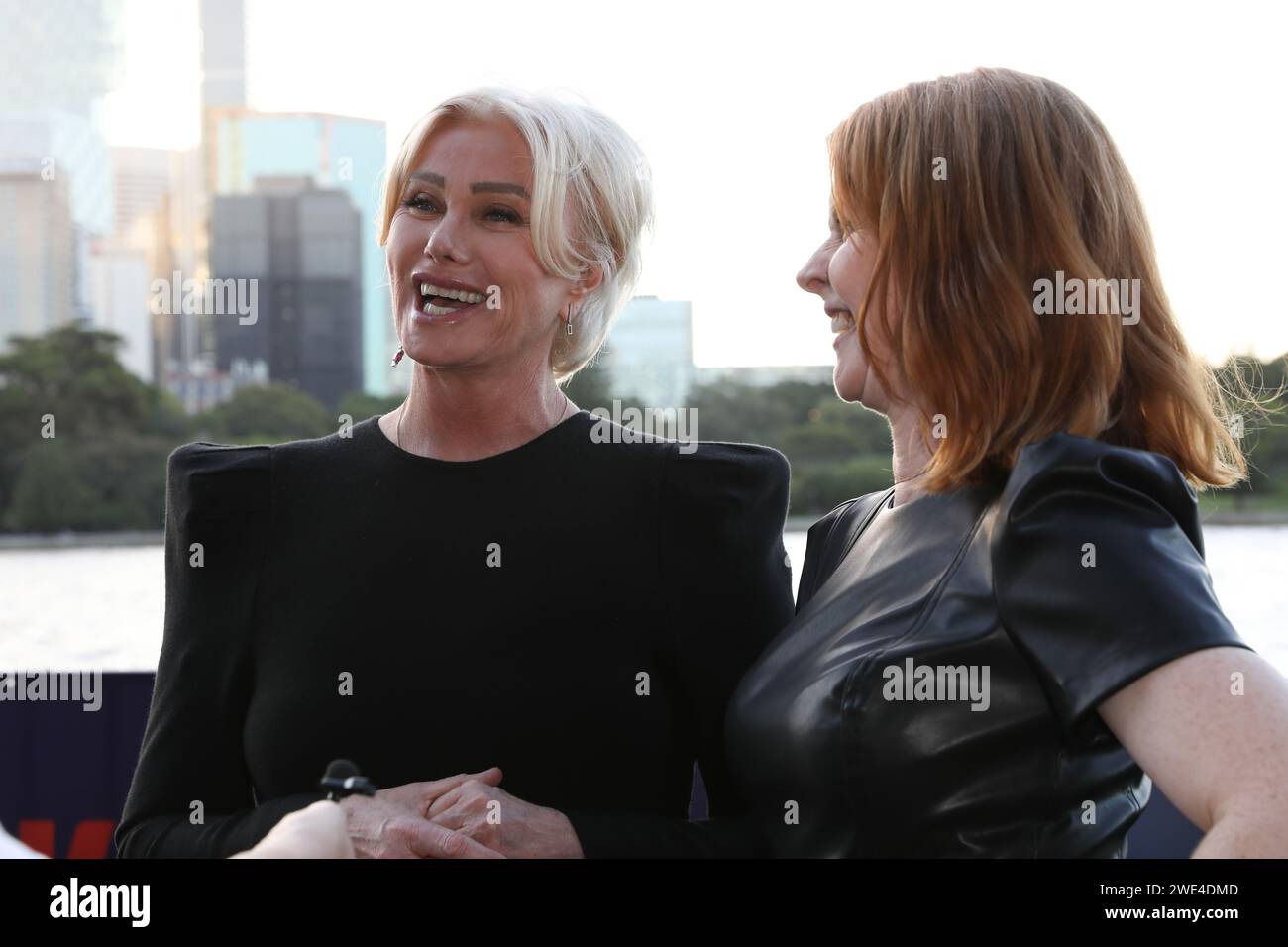 January 23, 2024: DEBORRA-LEE FURNESS attends the Sydney Premiere of 'Force of Nature: The Dry 2' at Westpac OpenAir, Royal Botanic Garden on January 23, 2024 in Sydney, NSW Australia (Credit Image: © Christopher Khoury/Australian Press Agency via ZUMA Wire) EDITORIAL USAGE ONLY! Not for Commercial USAGE! Stock Photo