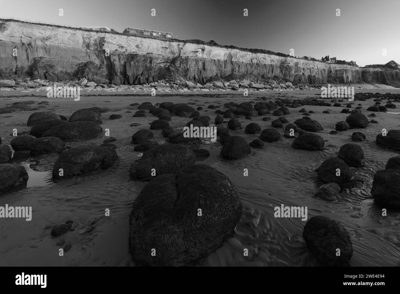 The Brownstone and Chalk Cliffs; Hunstanton town; North Norfolk Coast