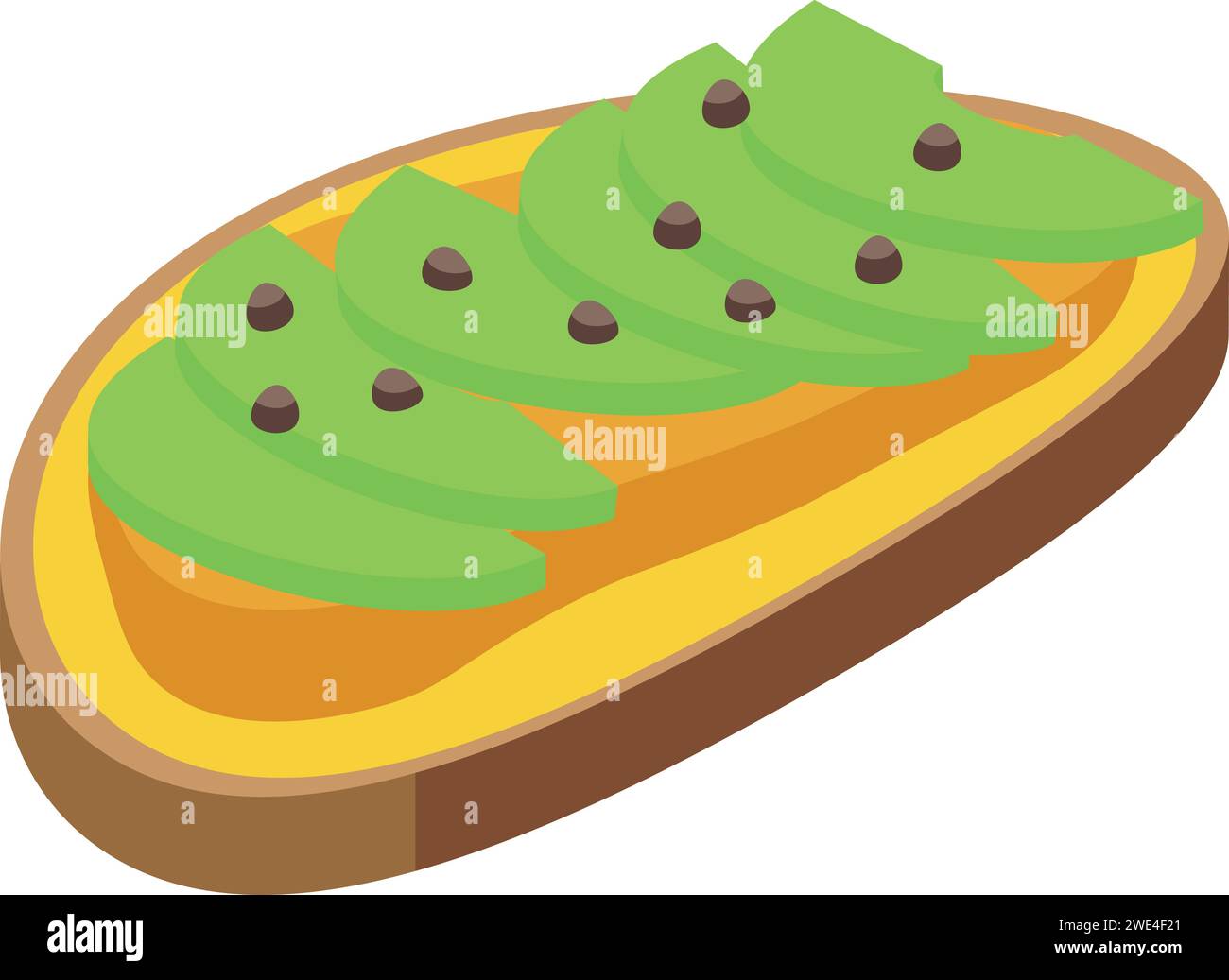 Tahini sandwich icon isometric vector. Sesame pita bread. Plate seed Stock Vector