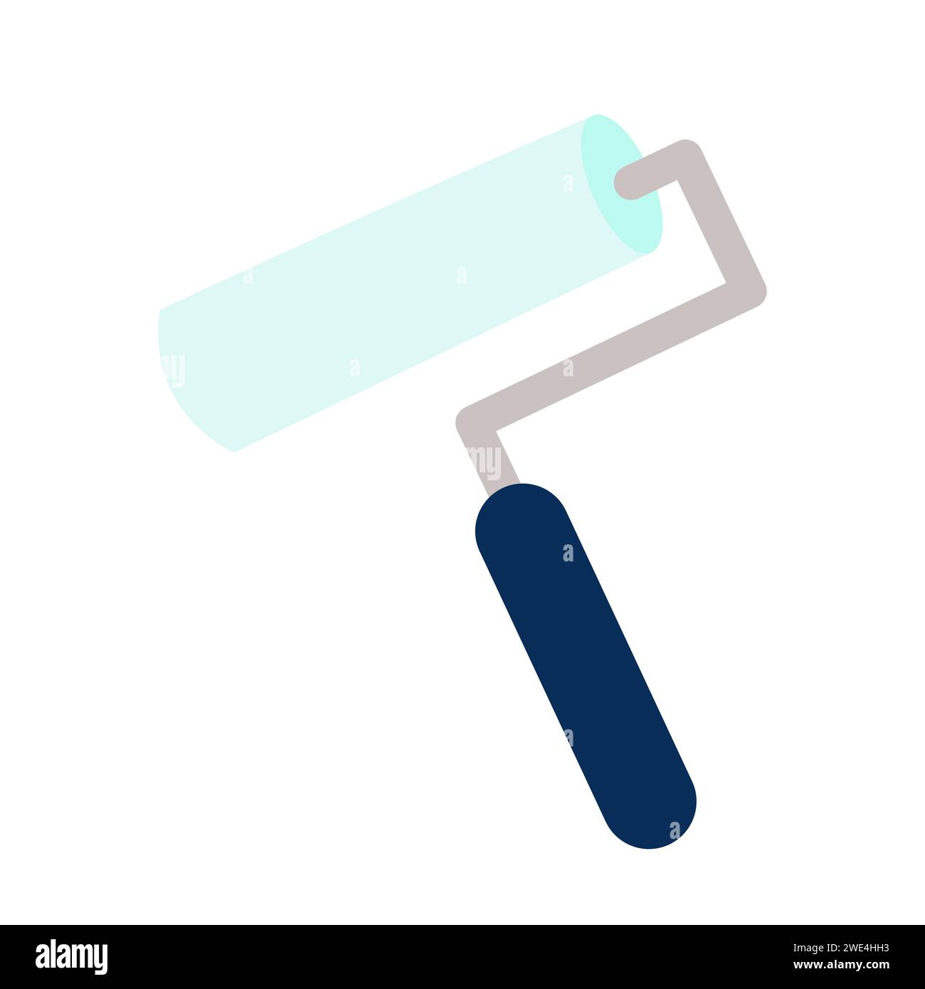 Cartoon Paint Roller Icon Stock Vector Image & Art Alamy
