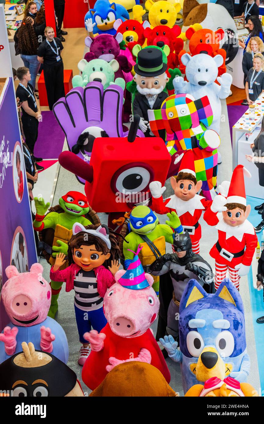 London, UK. 23rd Jan, 2024. The Character Parade of giant Wellknown