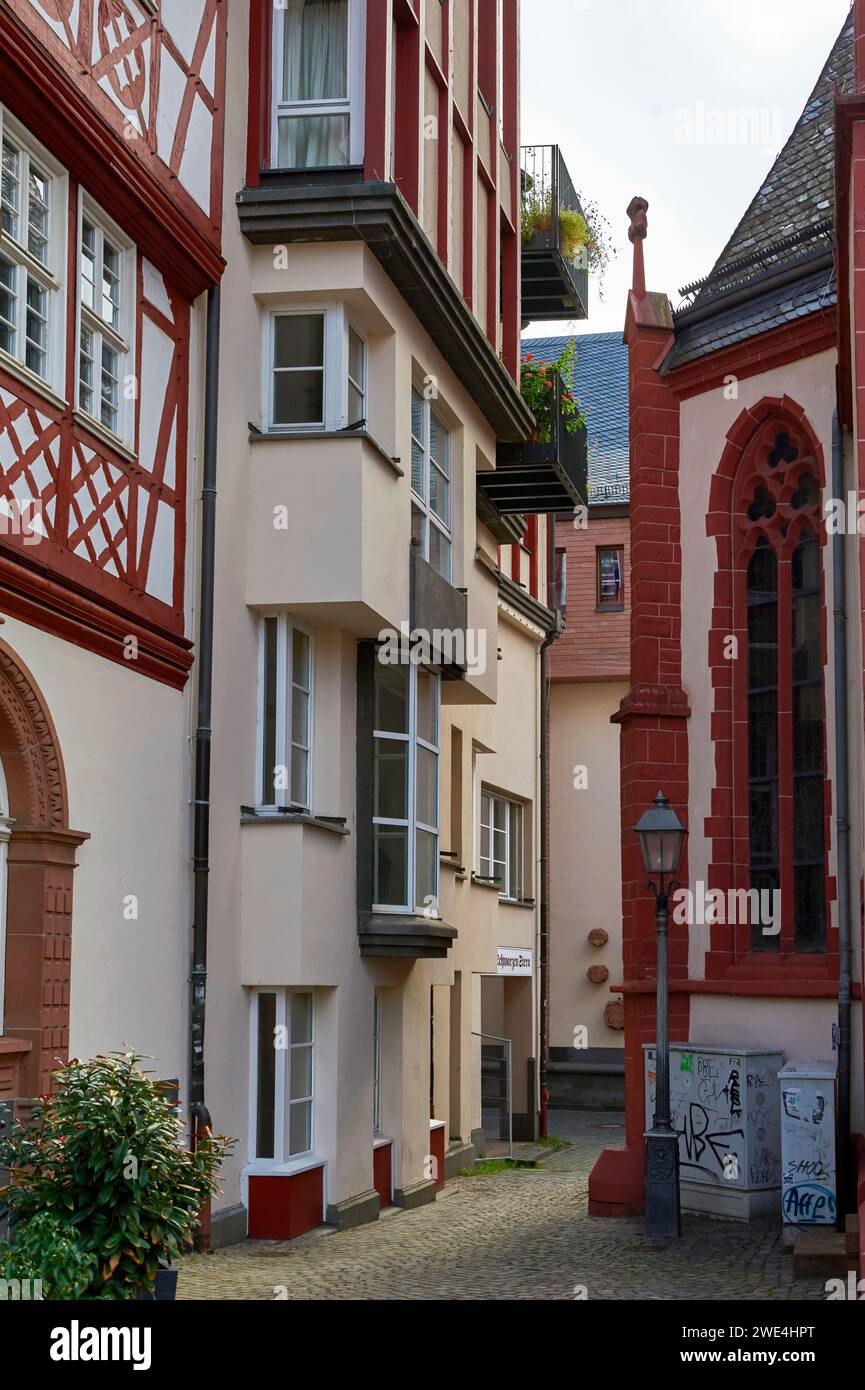 Architecture in the center of Frankfurt, Germany Stock Photo