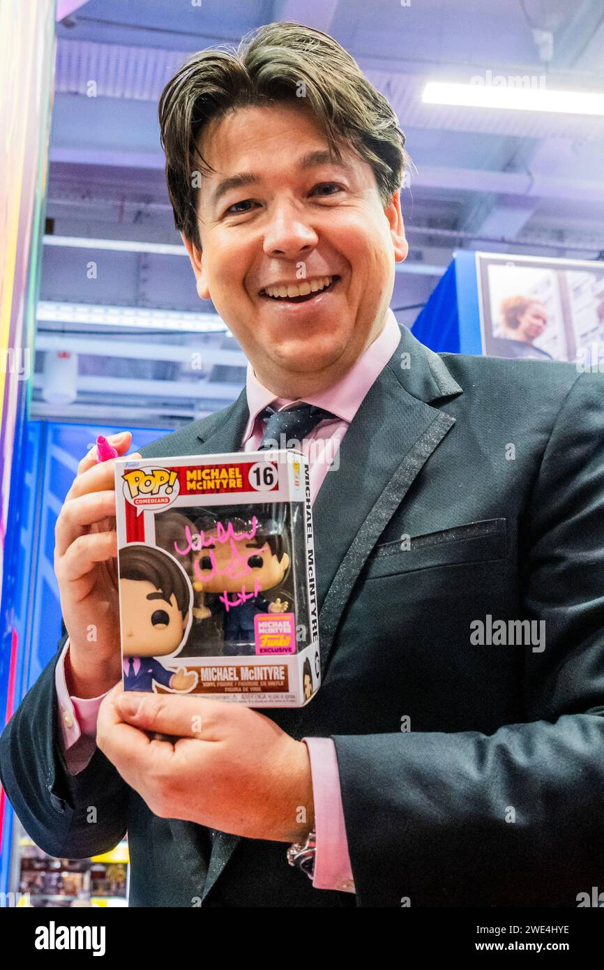 London, UK. 23rd Jan, 2024. Comedian Michael McIntyre unveils his brand