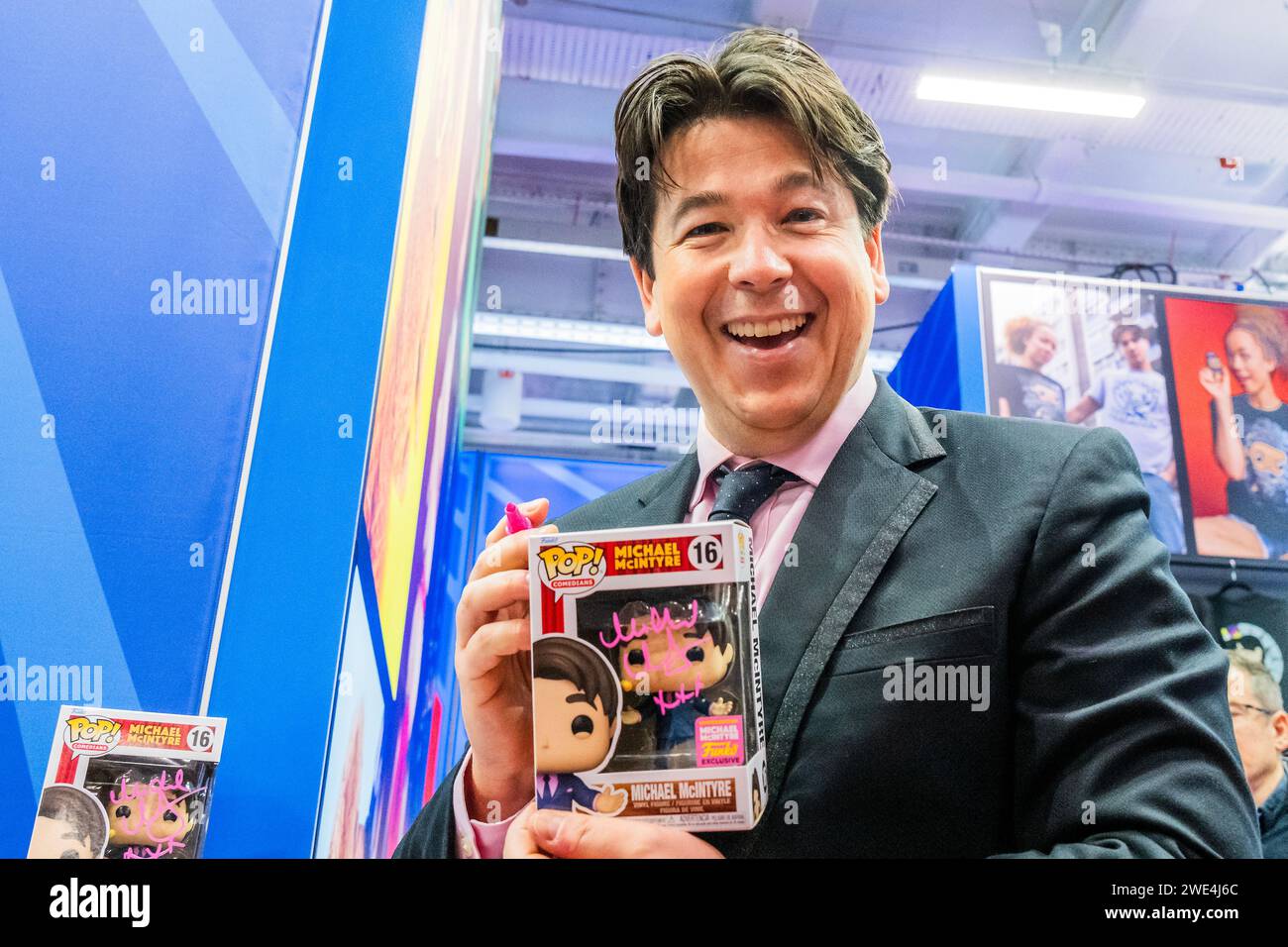 London, UK. 23rd Jan, 2024. Comedian Michael McIntyre unveils his brand
