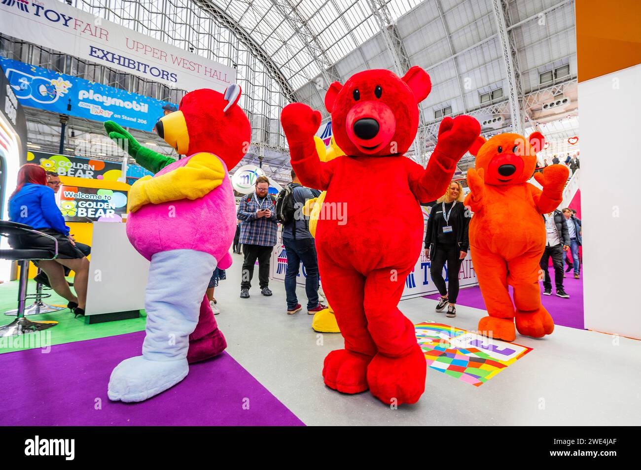 London, UK. 23rd Jan, 2024. Mood bears join The Character Parade of