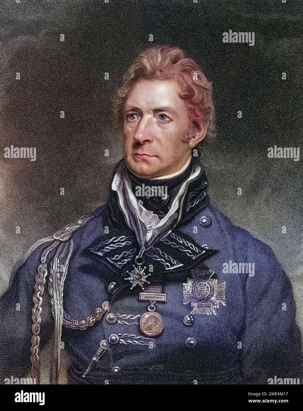 Sir Thomas Munro 1st Baronet 1761 to 1827 englischer Verwalter in Indien, Historisch, digital restaurierte Reproduktion von einer Vorlage aus dem 19. Jahrhundert, Record date not stated Stock Photo