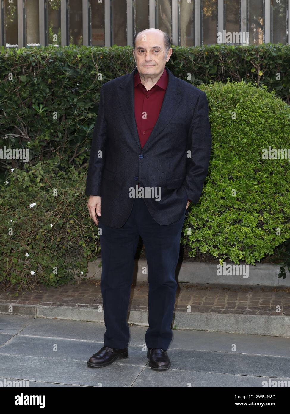 Rome, Italy. 23rd Jan, 2024. Rome, Rai Mazzini headquarters, photocall for the Rai TV series 'The Long Night - The Fall of the Duce'. In the photo: Duccio Camerini Credit: Independent Photo Agency/Alamy Live News Stock Photo