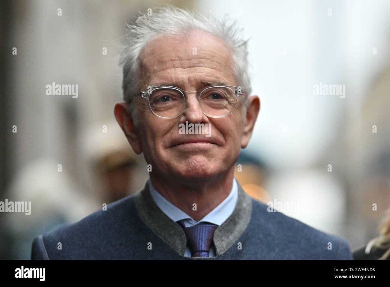 Paris, France. 23rd Jan, 2024. Mac Lesggy arriving at Stephane Rolland