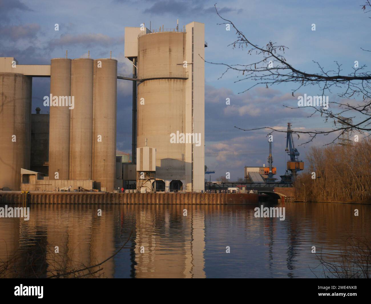 Concrete Factory on Spree Stock Photo - Alamy