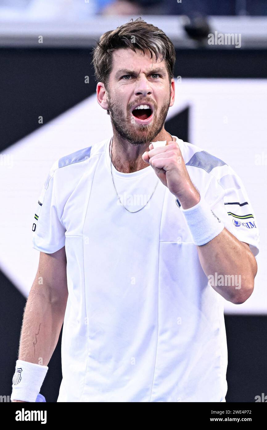 Melborune, Australia. 22nd Jan, 2024. Cameron Norrie of GBR during the