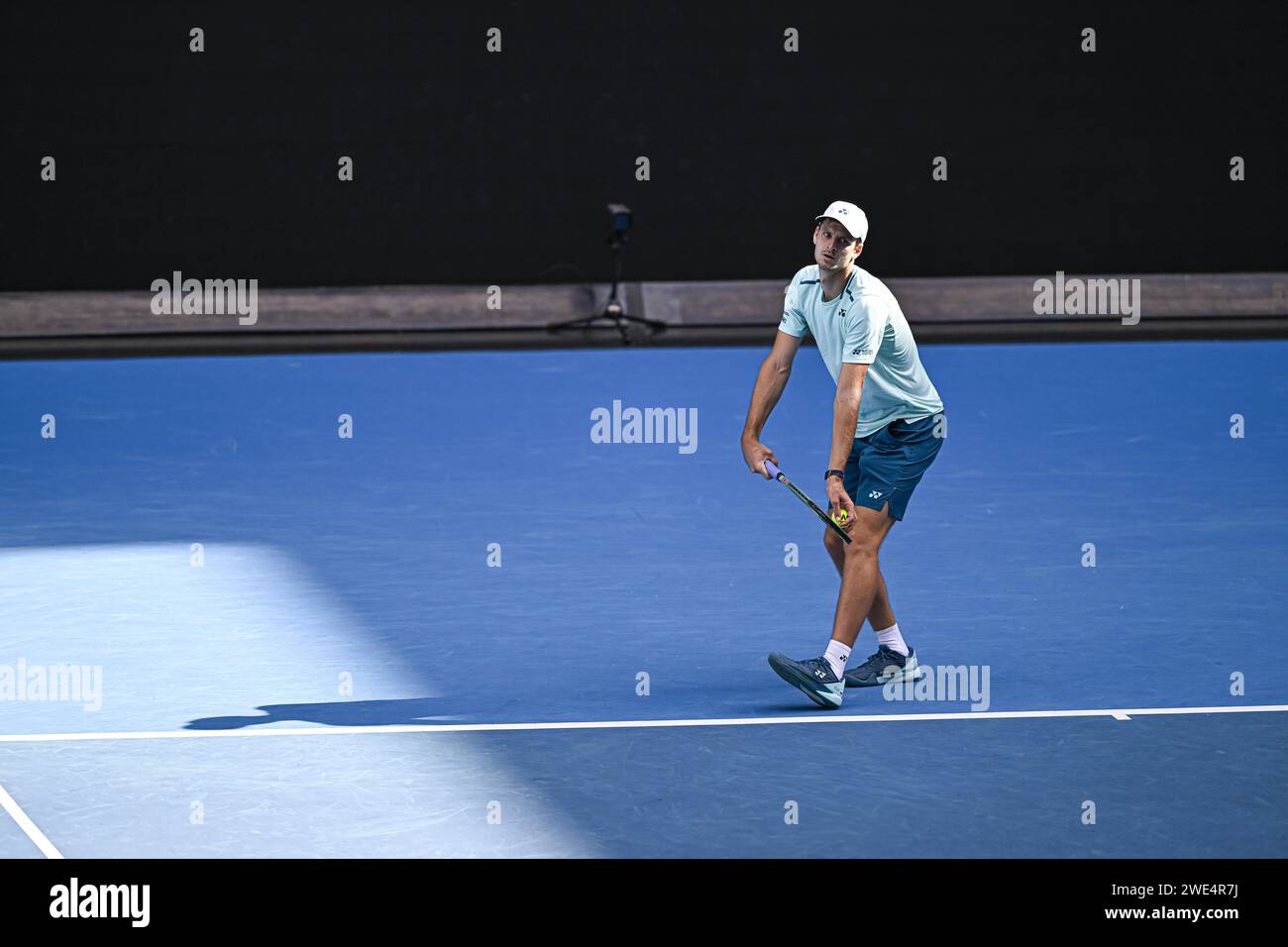 Hubert Hurkacz of Poland during the Australian Open 2024, Grand Slam