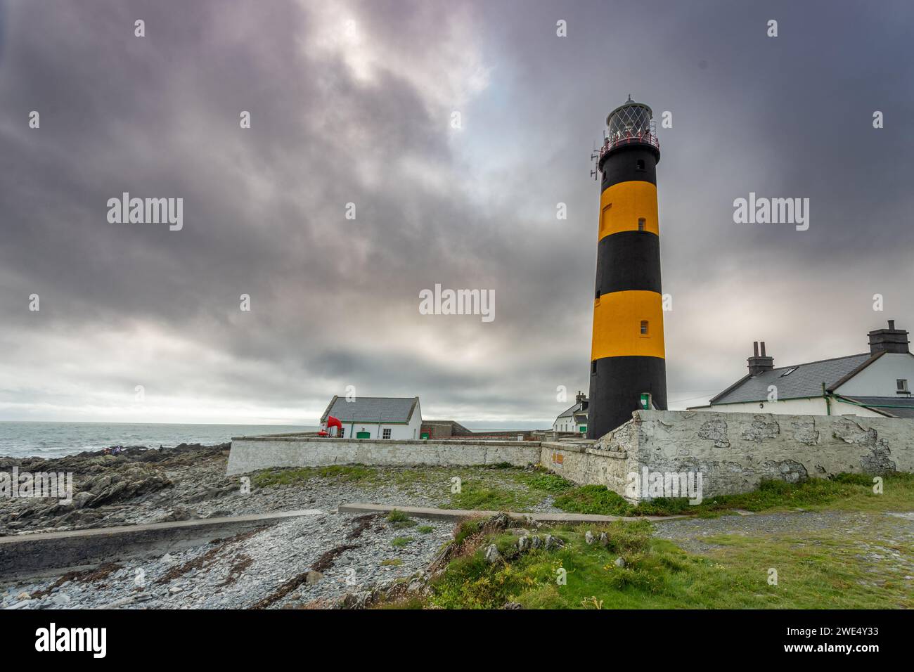 Saint John's Point lighthouse, County Down, Northern Ireland Stock Photo