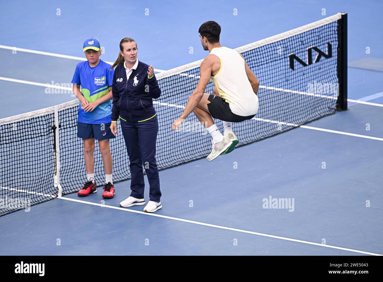 Carlos Alcaraz Garfia of Spain during the Australian Open 2024, Grand