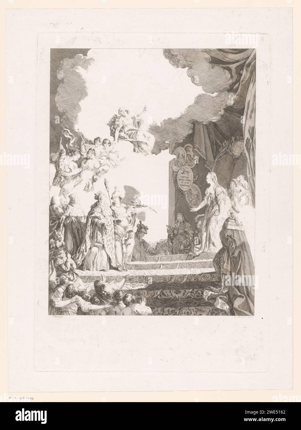 Allegory on the coronation of Lodewijk XVI on June 11, 1775, Louis
