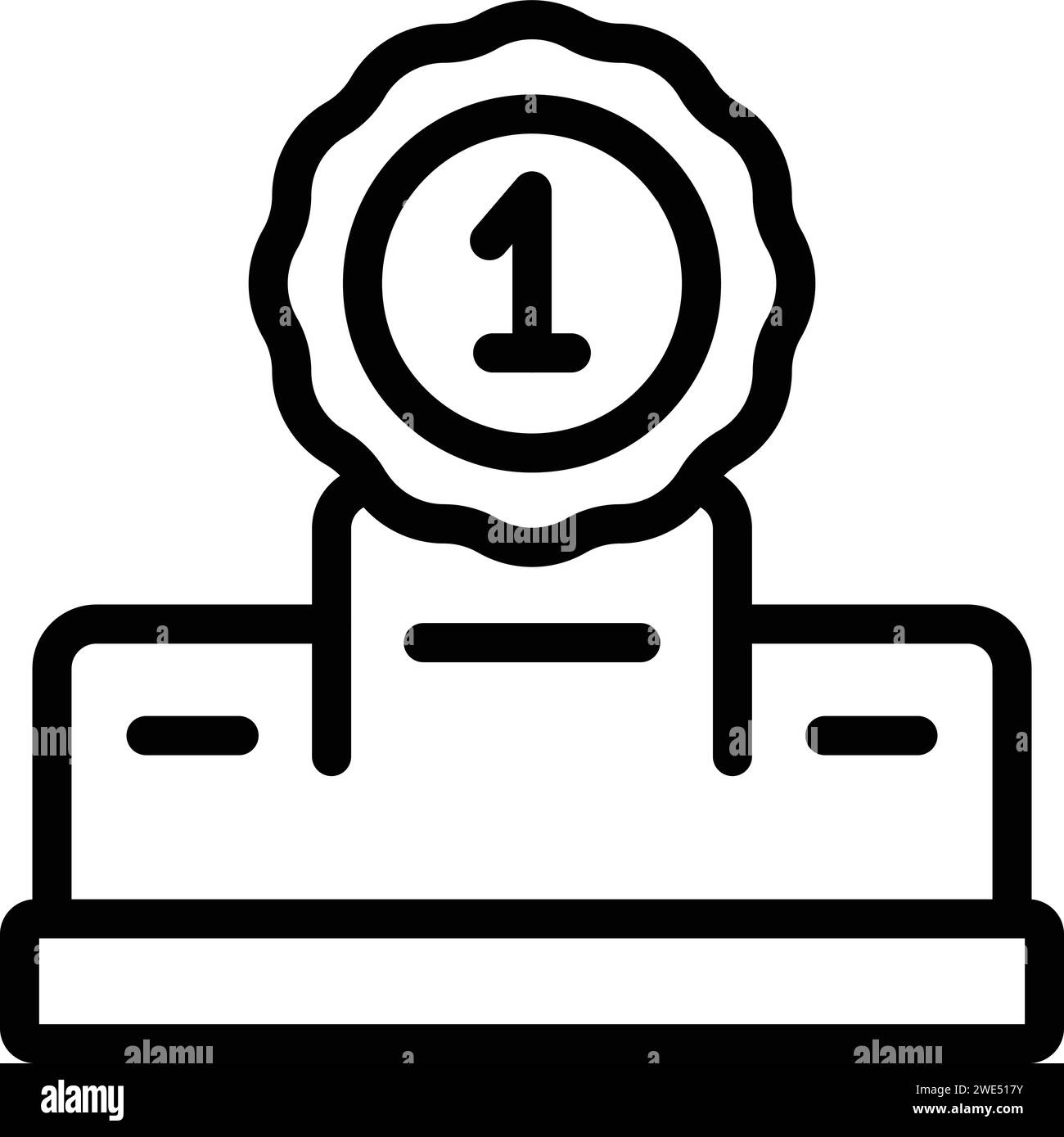 Podium sprint icon outline vector. Race narrow. Walk kid recreation ...