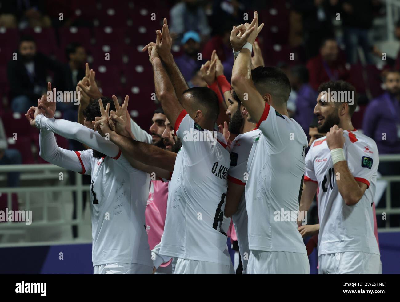 Al Rashid Doha Doha, Qatar. 23rd Jan, 2024. Doha, QATAR - JANUARY 23: Oday Dabbagh of ...