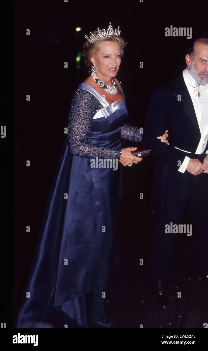 Princess Michael of Kent with Prince Michael at The Natural History Museum on 17th February 2000   Photo by The Henshaw Archive Stock Photo