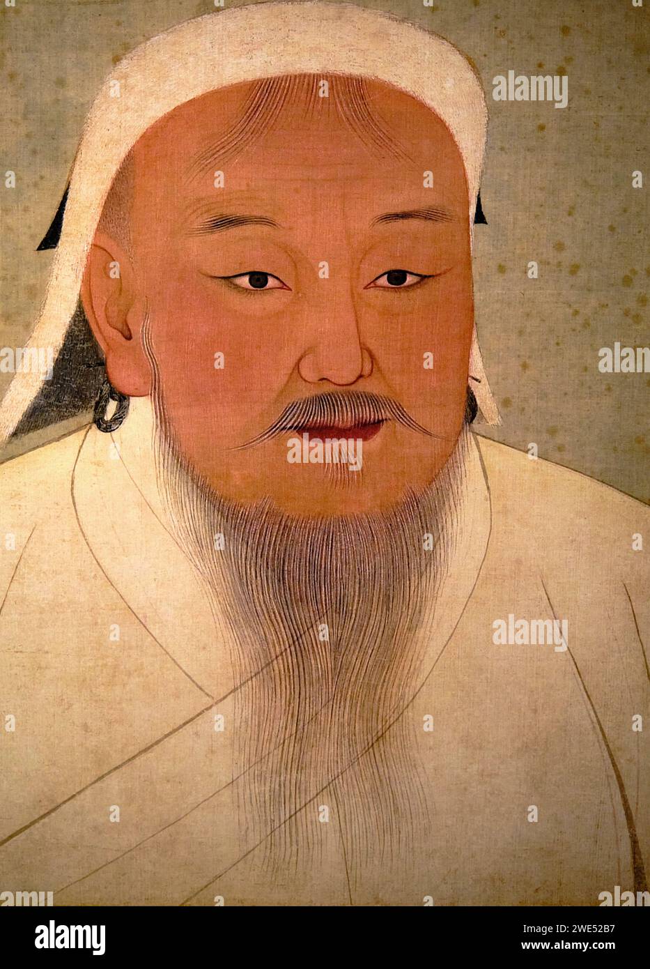 Taiwan, Taipei, Palace Museum, Gengis Khan, silk painting, Mongol