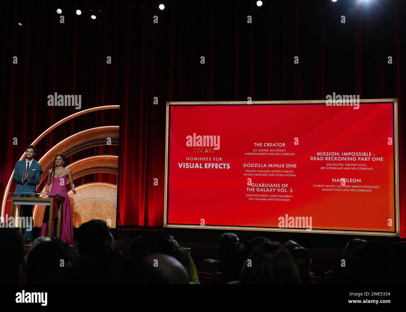 Los Angeles, USA. 23rd Jan, 2025. (LR) Jack Quaid and Zazie Beetz