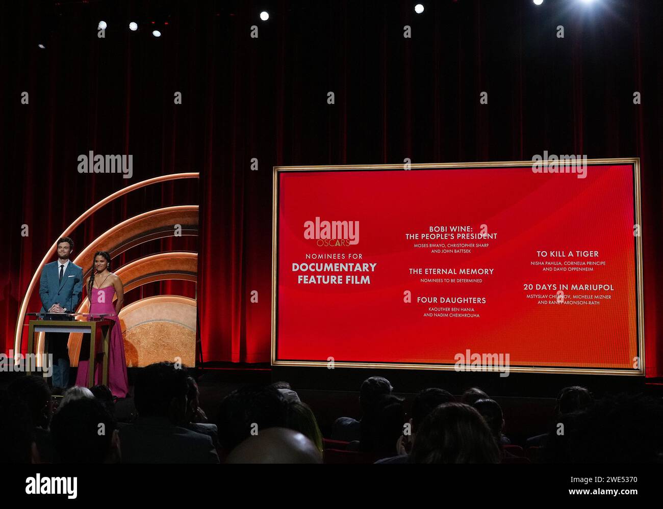 Los Angeles, USA. 23rd Jan, 2024. Nominees for DOCUMENTARY FEATURE FILM