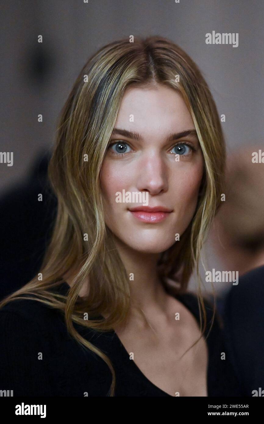 © franck castel/MAXPPP 22/01/2024 Chanel Front Row Paris Fashion Week
