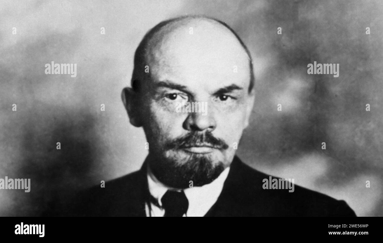 VLADIMIR LENIN (1870-1924) Russian revolutionary in 1920 Stock Photo