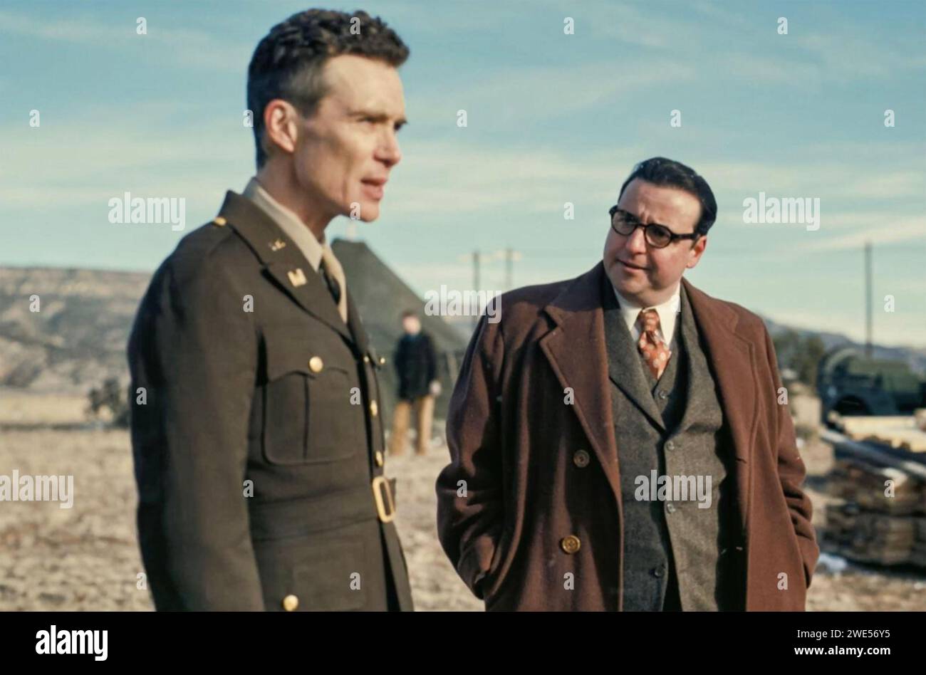 OPPENHEIMER 2023 Universal Pictures film with Cillian Murphy at left