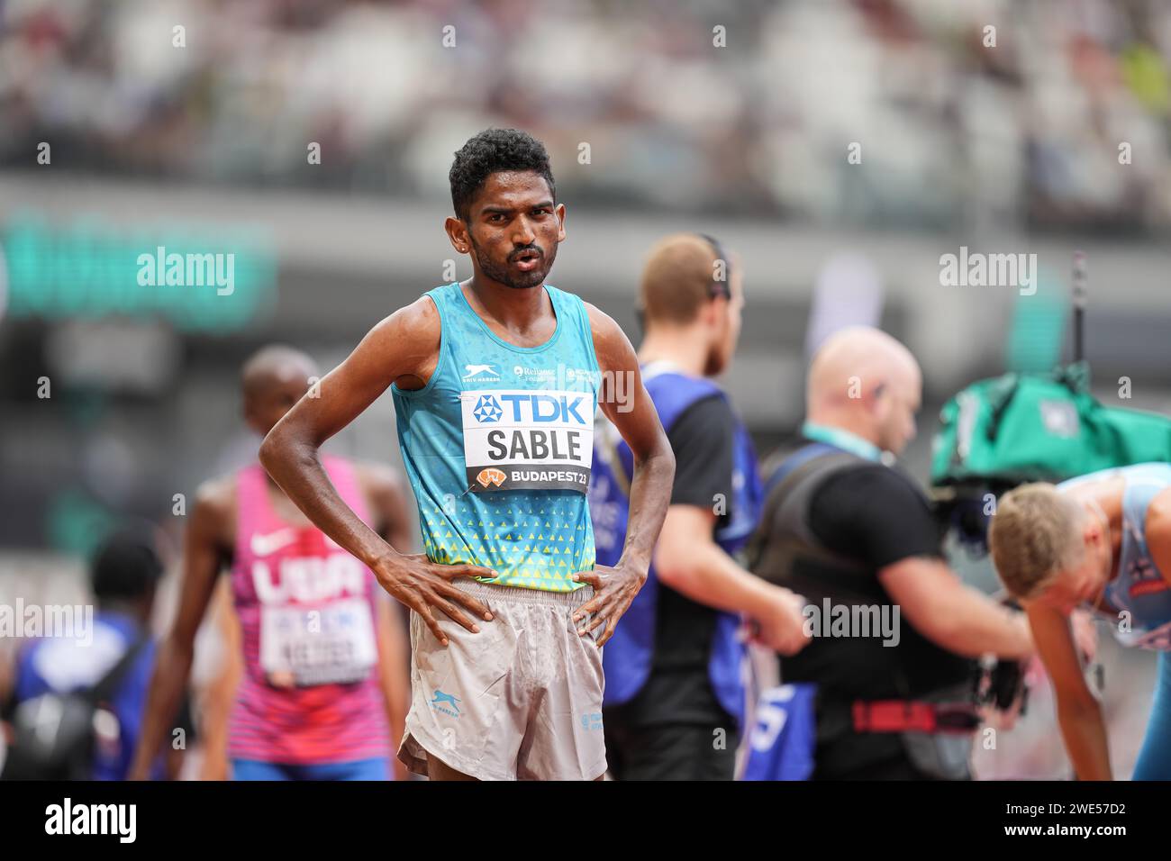 Avinash Mukund SABLE participating in the 3000 METRES STEEPLECHASE at